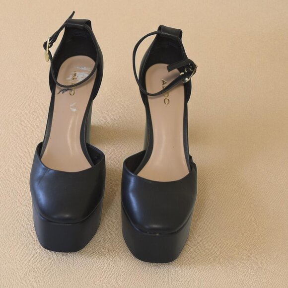 Aldo Jacey Heels | Size 8 Black – Like New - Picture 6 of 8